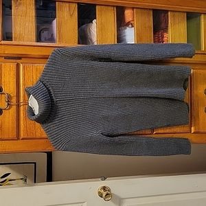 Lands' End Gray Turtleneck Sweater